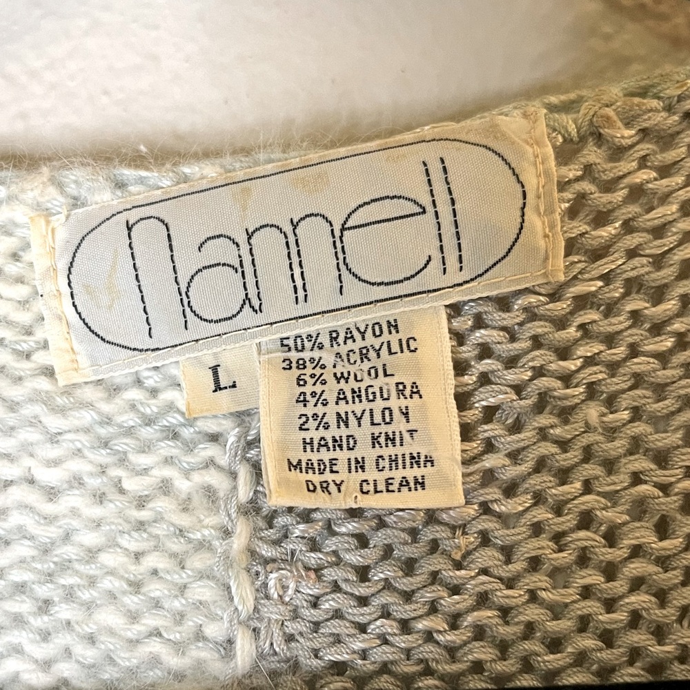 VTG 1980’s  Nannell sweater short sleeves size large embellished